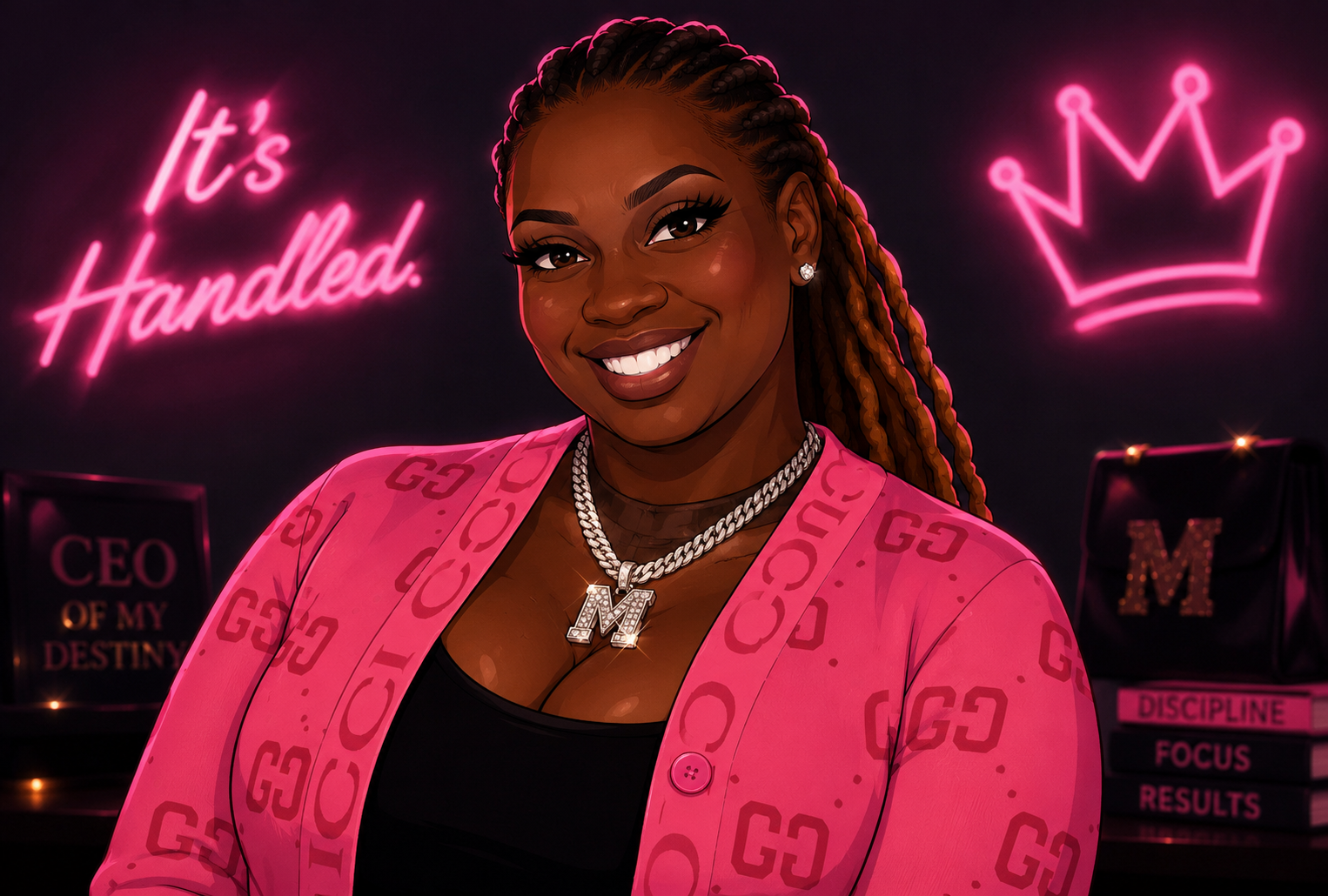 Portrait of Ebony McDuffie, Bail Baddies owner